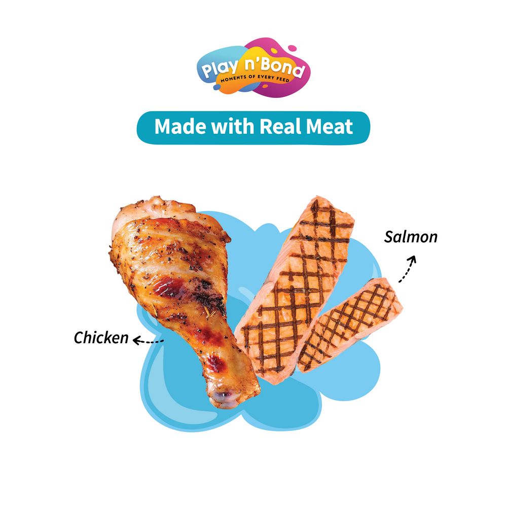 play n bond | Play n’ Bond is more than just food; it’s a celebration of the unique bond we share with our cats. It’s about nourishing their bodies and igniting their imaginations, one delicious bite at a time. It’s about creating moments of play and connection that strengthen the bond you cherish.